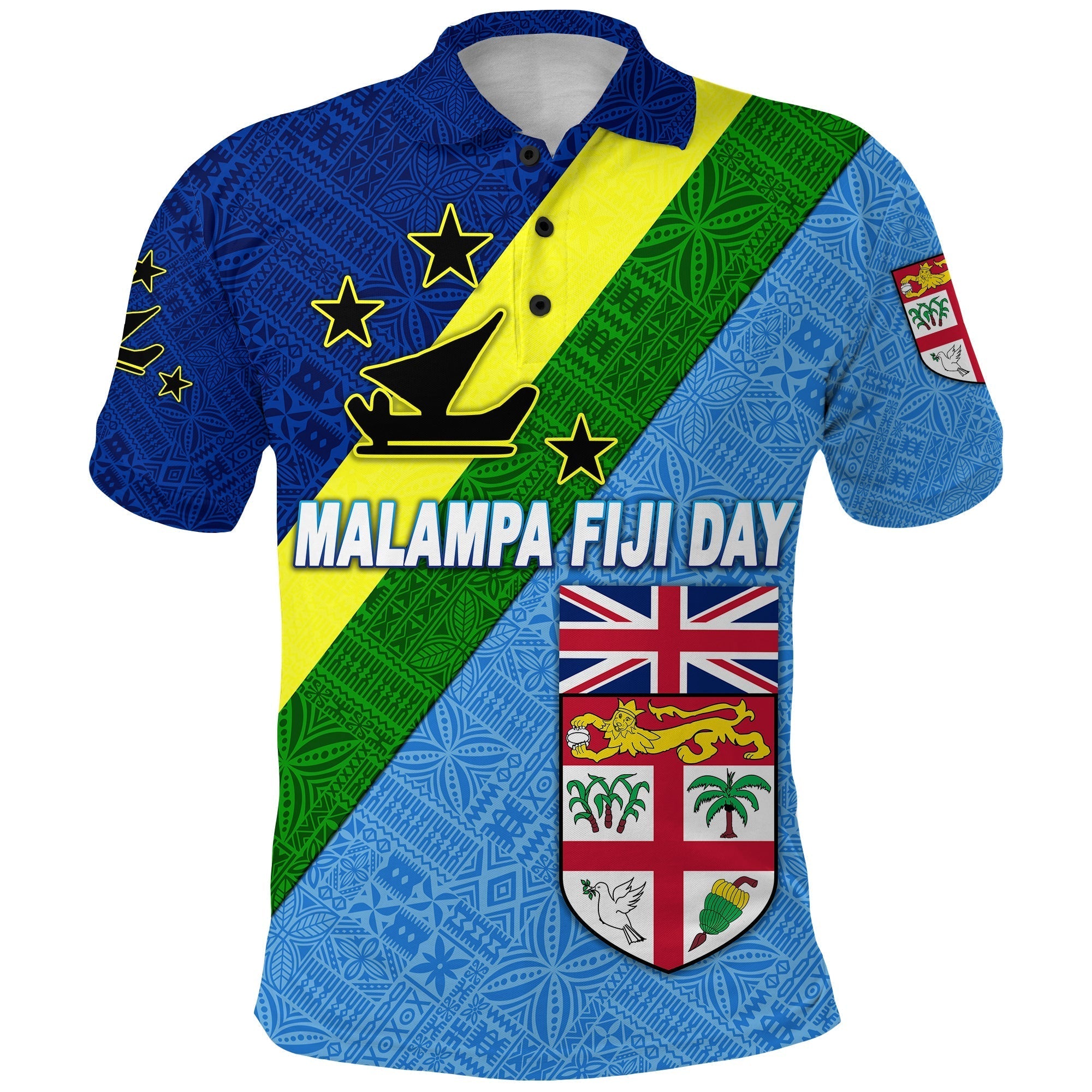 Malampa Vanuatu and Fiji Day Polo Shirt Simple Style LT8