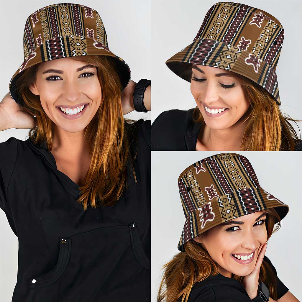 Mali Bologan Mud Cloth Pattern Bucket Hat LT15