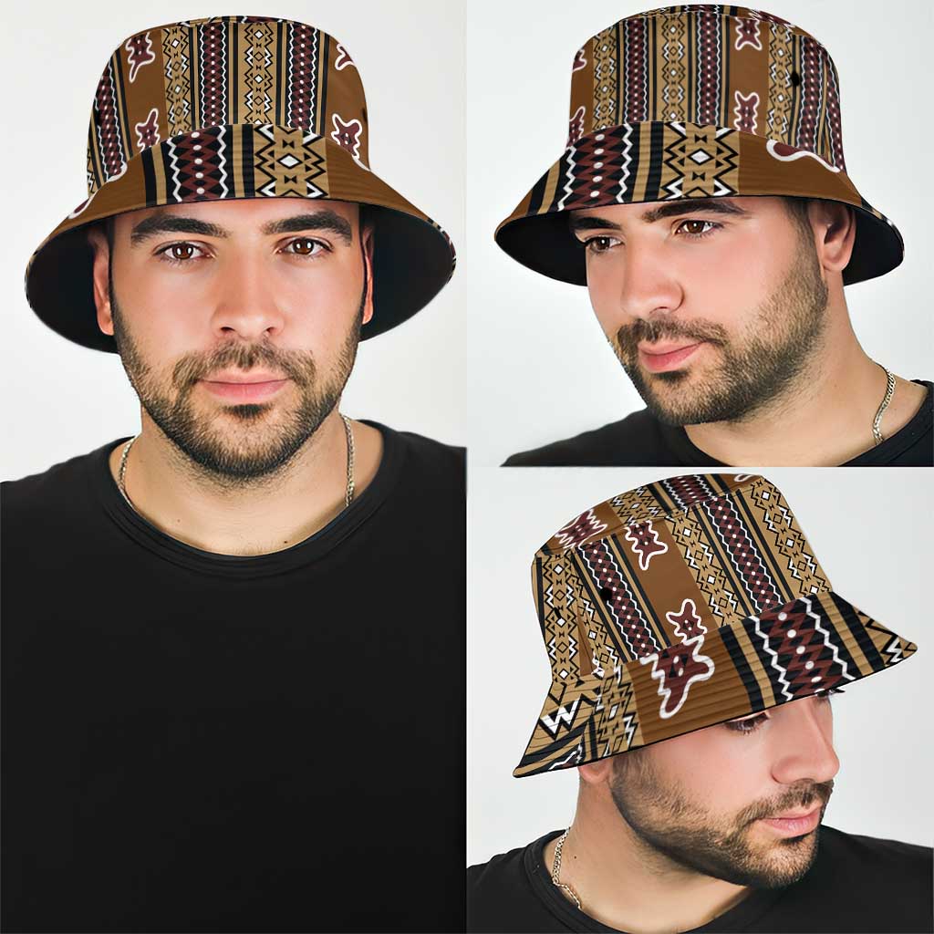 Mali Bologan Mud Cloth Pattern Bucket Hat LT15