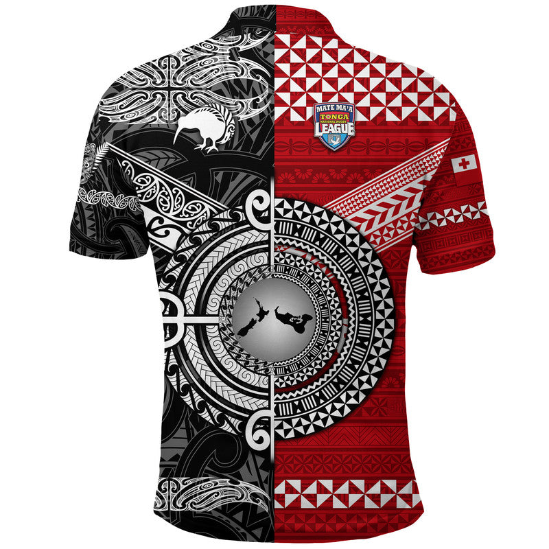 Mate Maa Tonga Ngatu And New Zealand Maori All Black Aboriginal Polo Shirt Rugby Together LT8