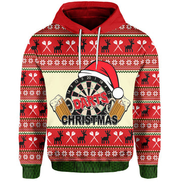 Darts And Beer For Christmas Hoodie No.1 LT6