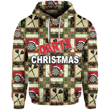 Darts Christmas Patterns Hoodie No.1 LT6