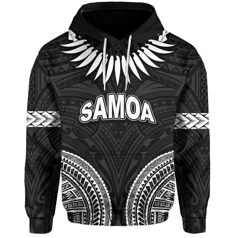 Custom Personalised Samoa Ula Nifo Tribal Hoodie White Style LT6