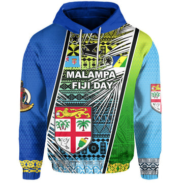 Custom Personalised Vanuatu Malampa Fiji Day Hoodie 2022 LT6