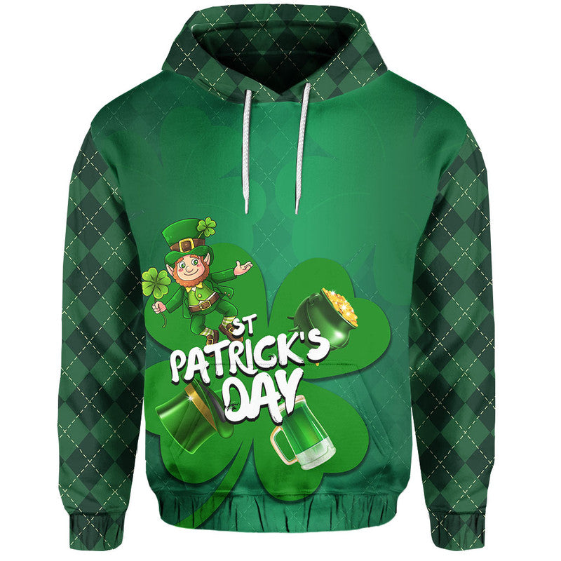 St Patricks Day Hoodie Shamrock Lucky LT6