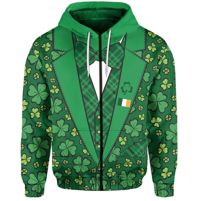 St Patricks Day Hoodie Suit Four Leaves Clover Style LT6