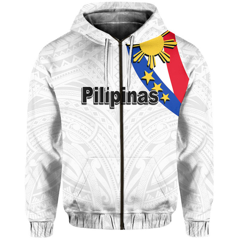 Custom Personalised Pilipinas Hoodie Simple Style White LT6