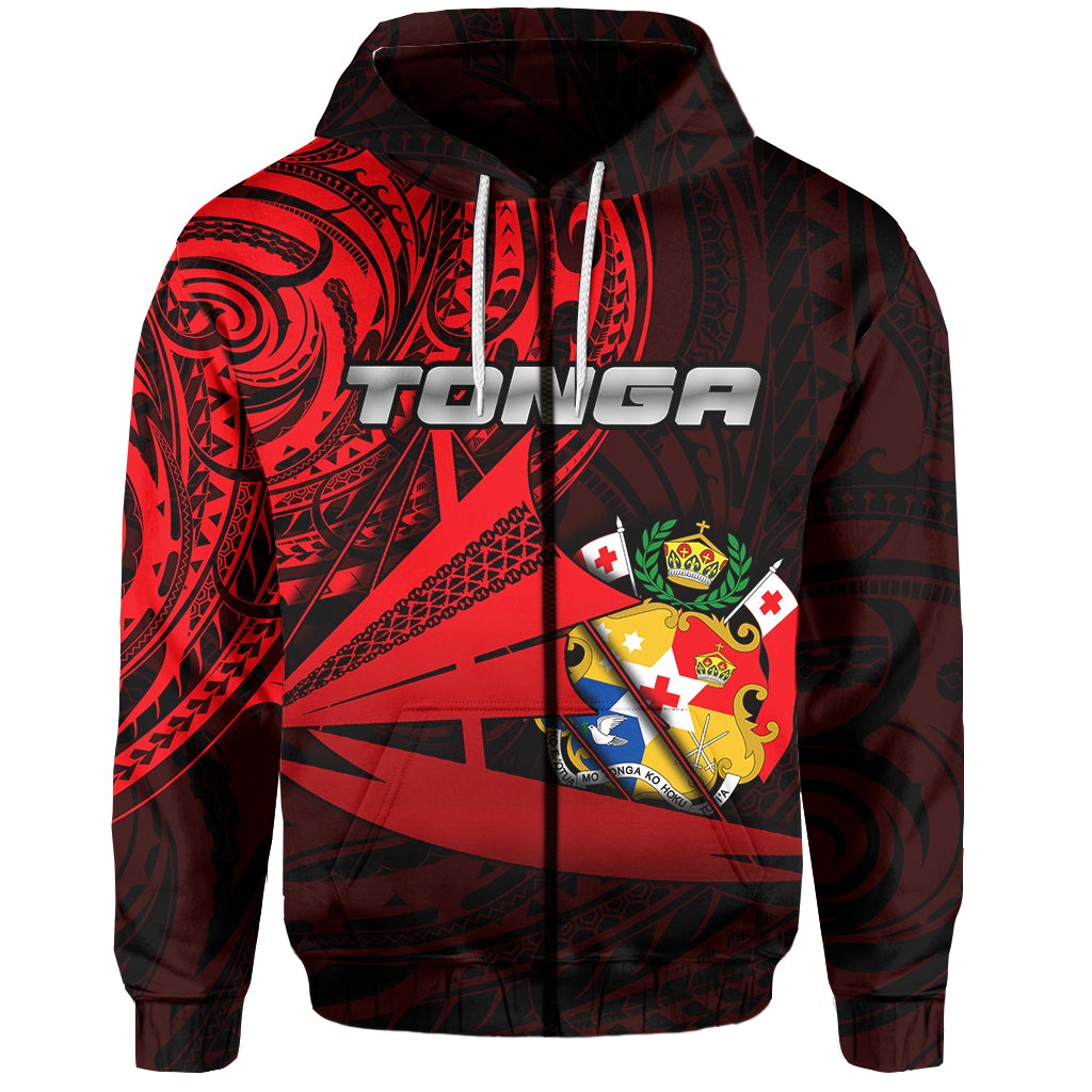 Tonga Zip Hoodie Kalia Polynesian NO.1 LT6