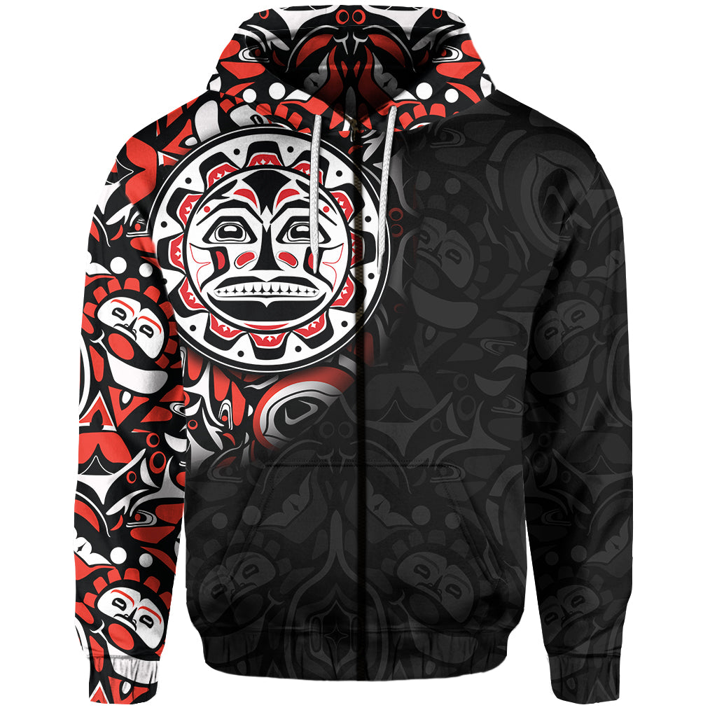 Custom Canada Haida Hoodie Sun LT6
