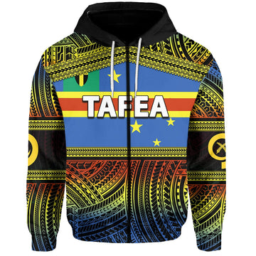Tafea Day Zip Hoodie Of Vanuatu Polynesian Patterns LT6