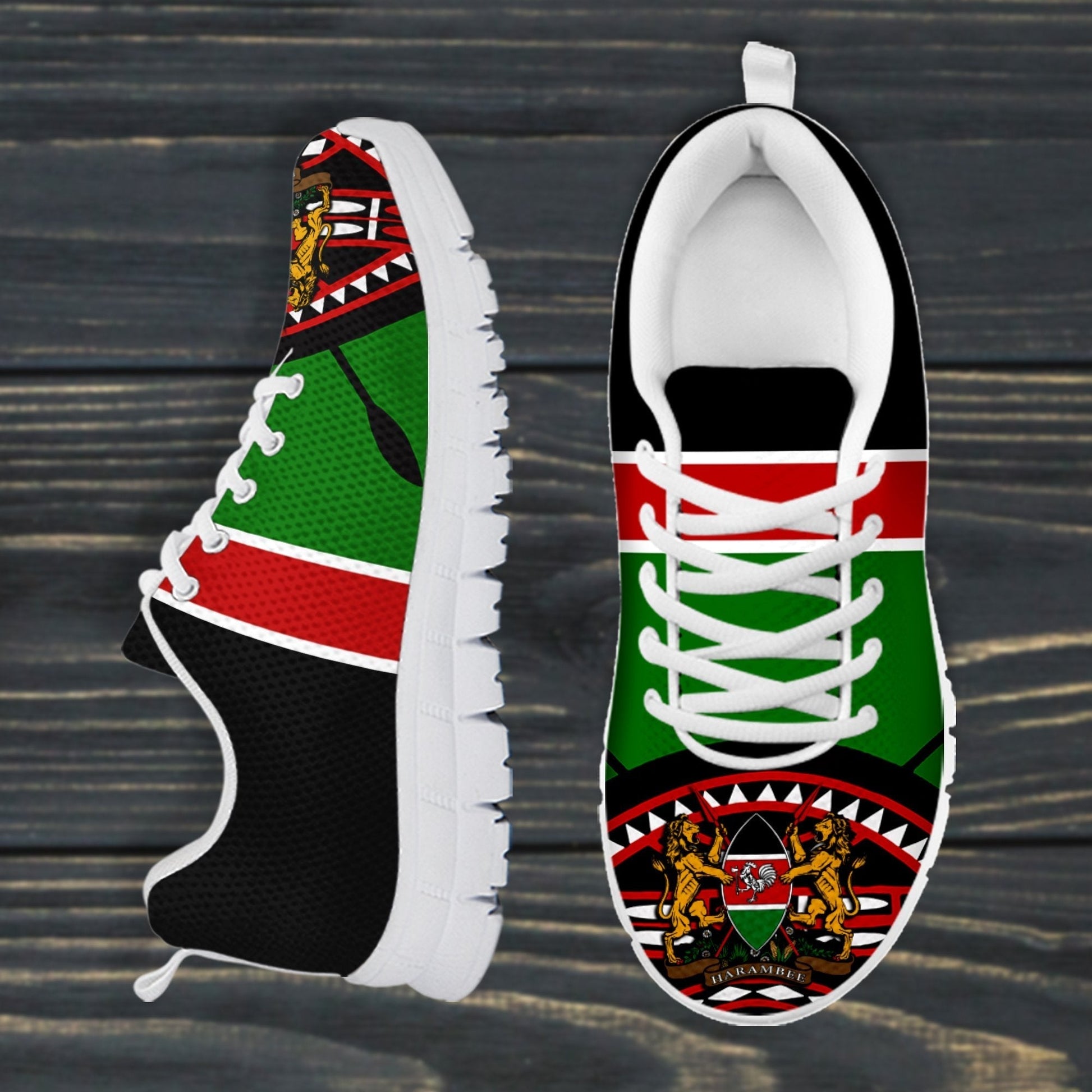 Kenya Lion Sneakers Maasai Shield