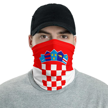 Croatia Neck Gaiter - Flags