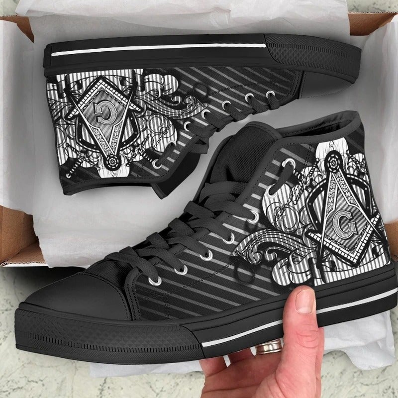 Wonder Print Shop Footwear - Freemasonry 1 High Top Shoes LT10