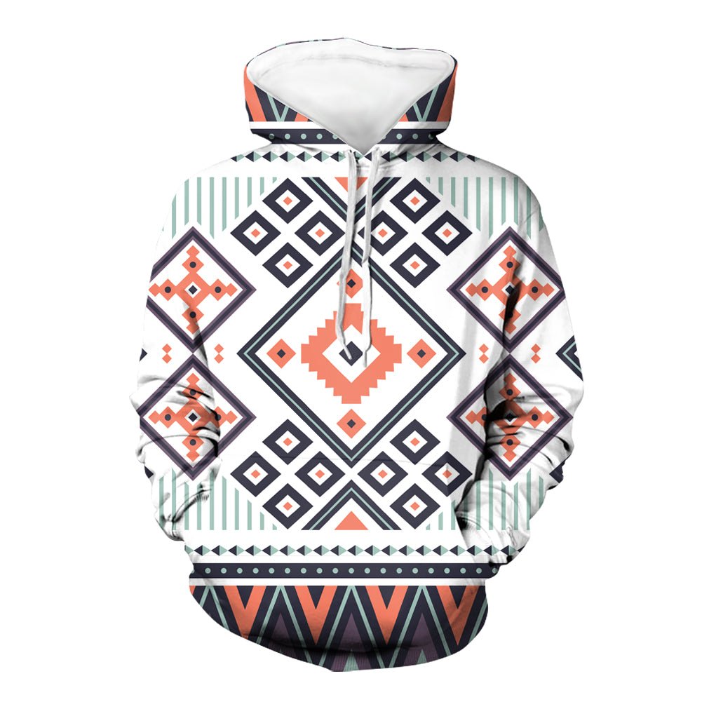 Purple Tribals Design Native American All Over Hoodie LT10