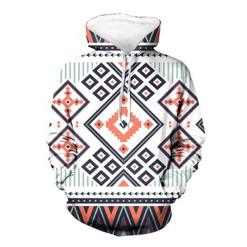 Purple Tribals Design Native American All Over Hoodie LT10