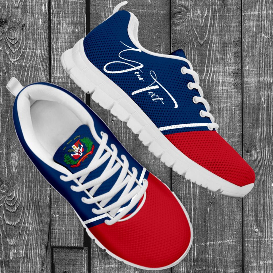 (Custom) Dominican Republic Sneakers Flag Personal Signature