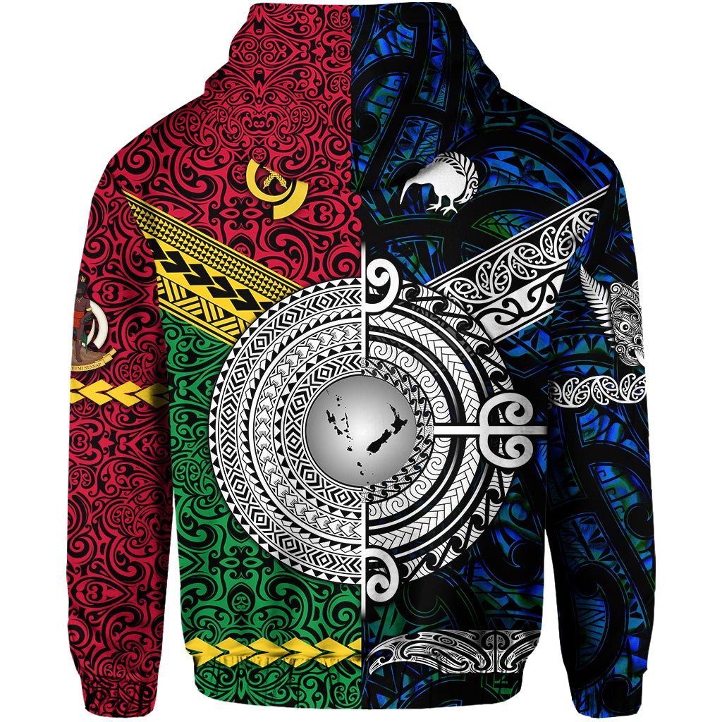 Vanuatu New Zealand Hoodie Together Blue LT8