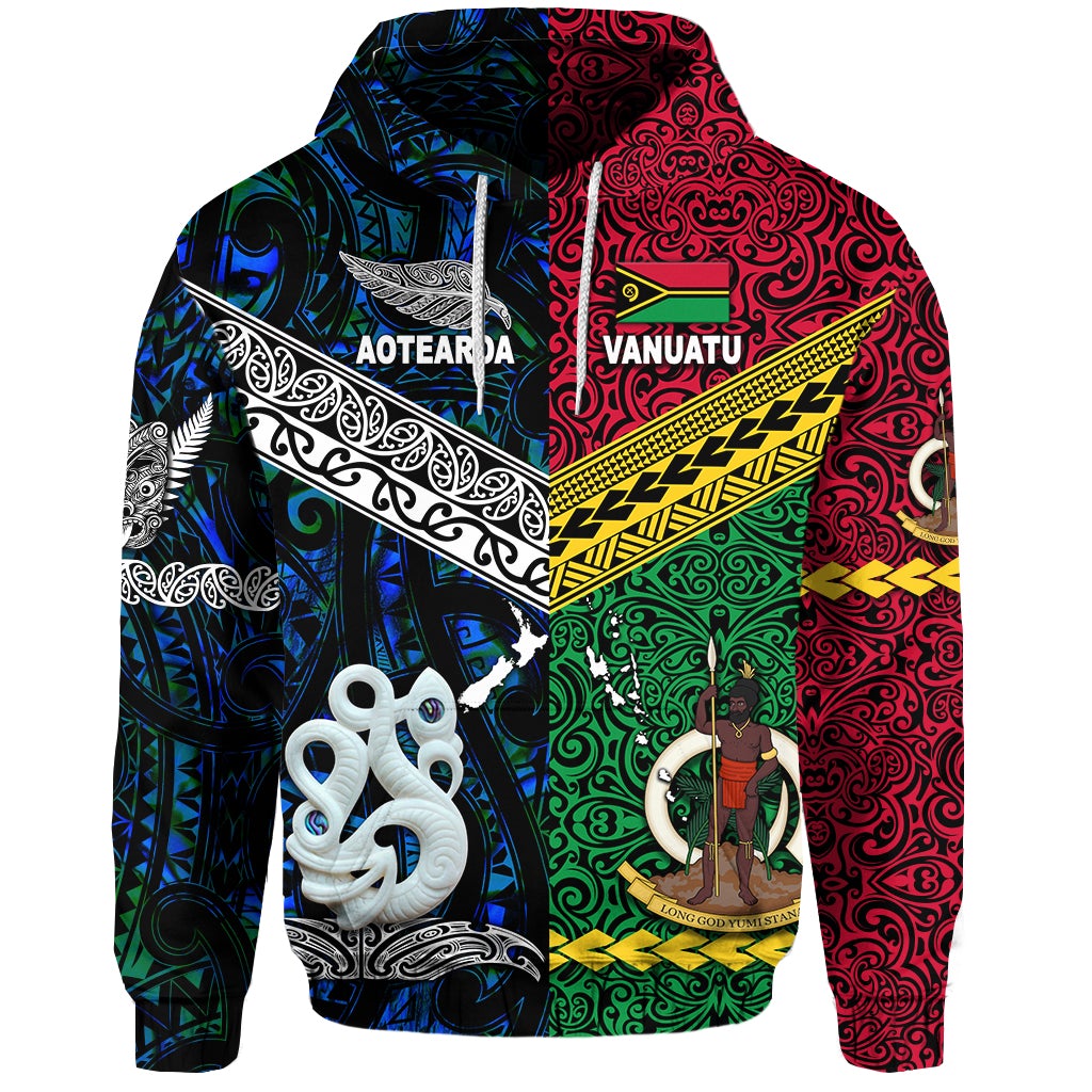 Vanuatu New Zealand Hoodie Together Blue LT8