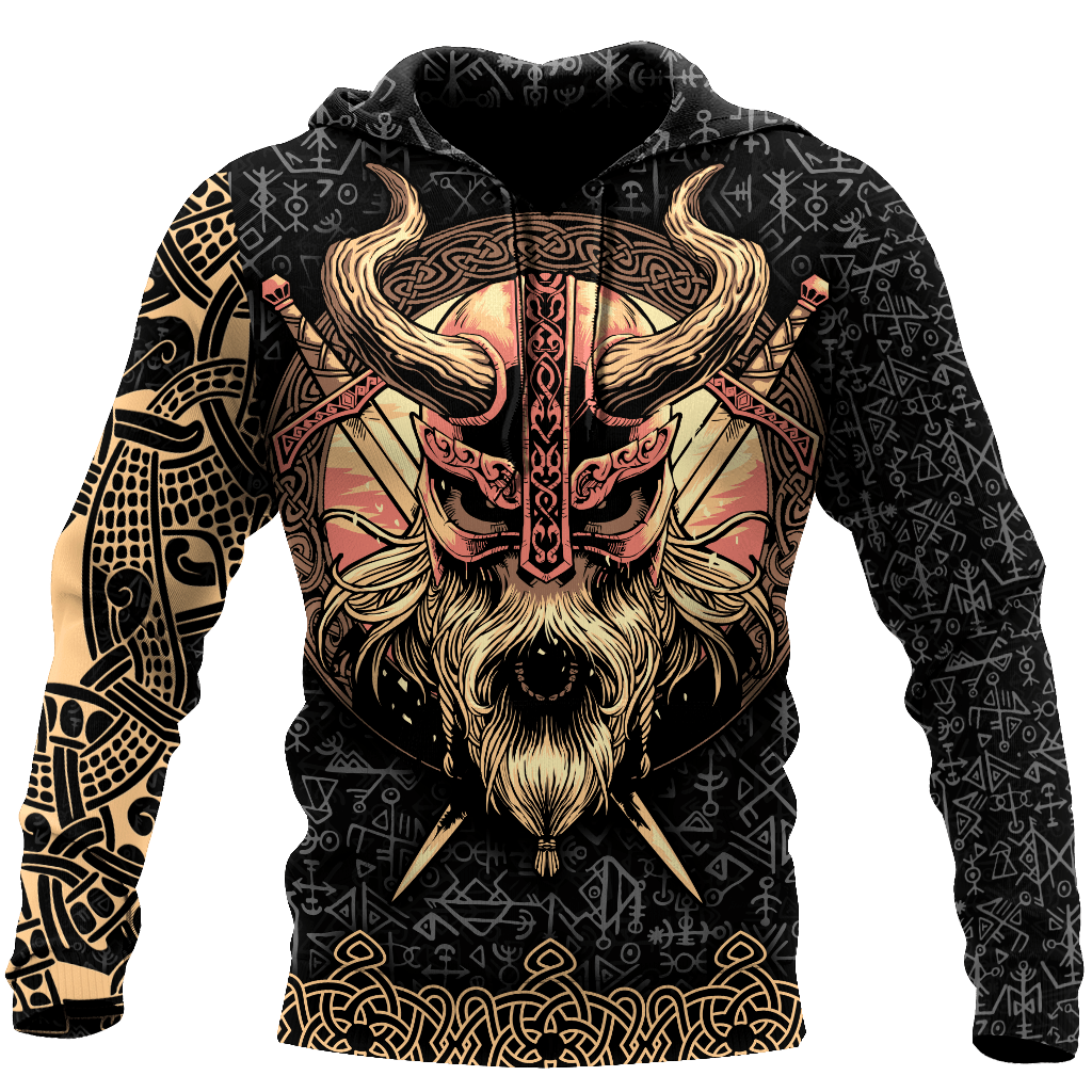 Viking Clothing Odins Skull Hoodie RLT12