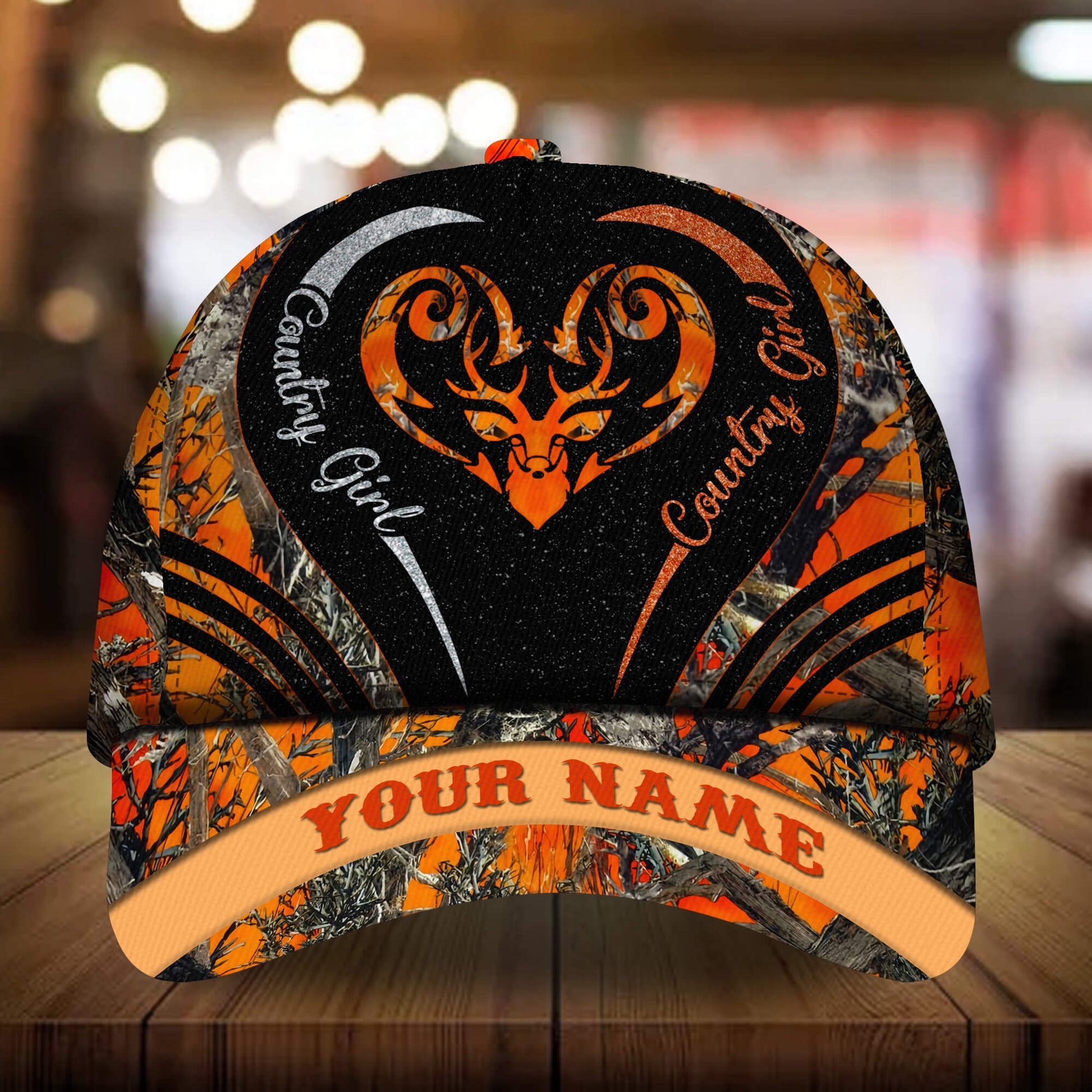 Premium Unique Deer Country Girl Hats 3D Multicolor Personalized
