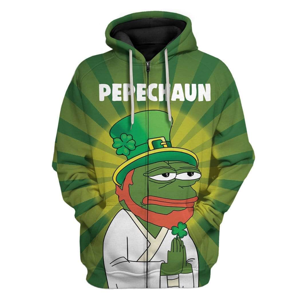 St Patricks Day Hoodie Funny Pepechaun LT8
