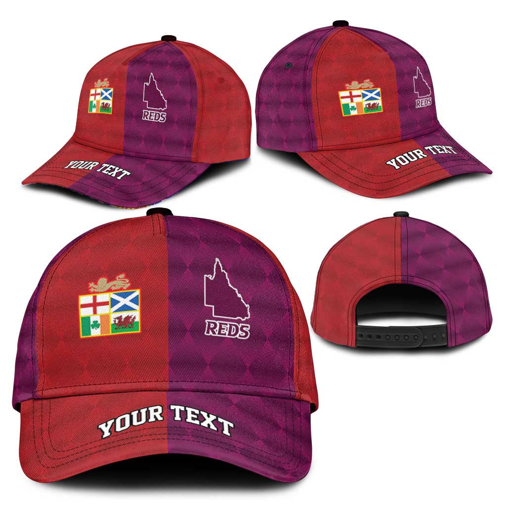 Personalised British Lions Australia Queensland Classic Cap Sporty Style LT09