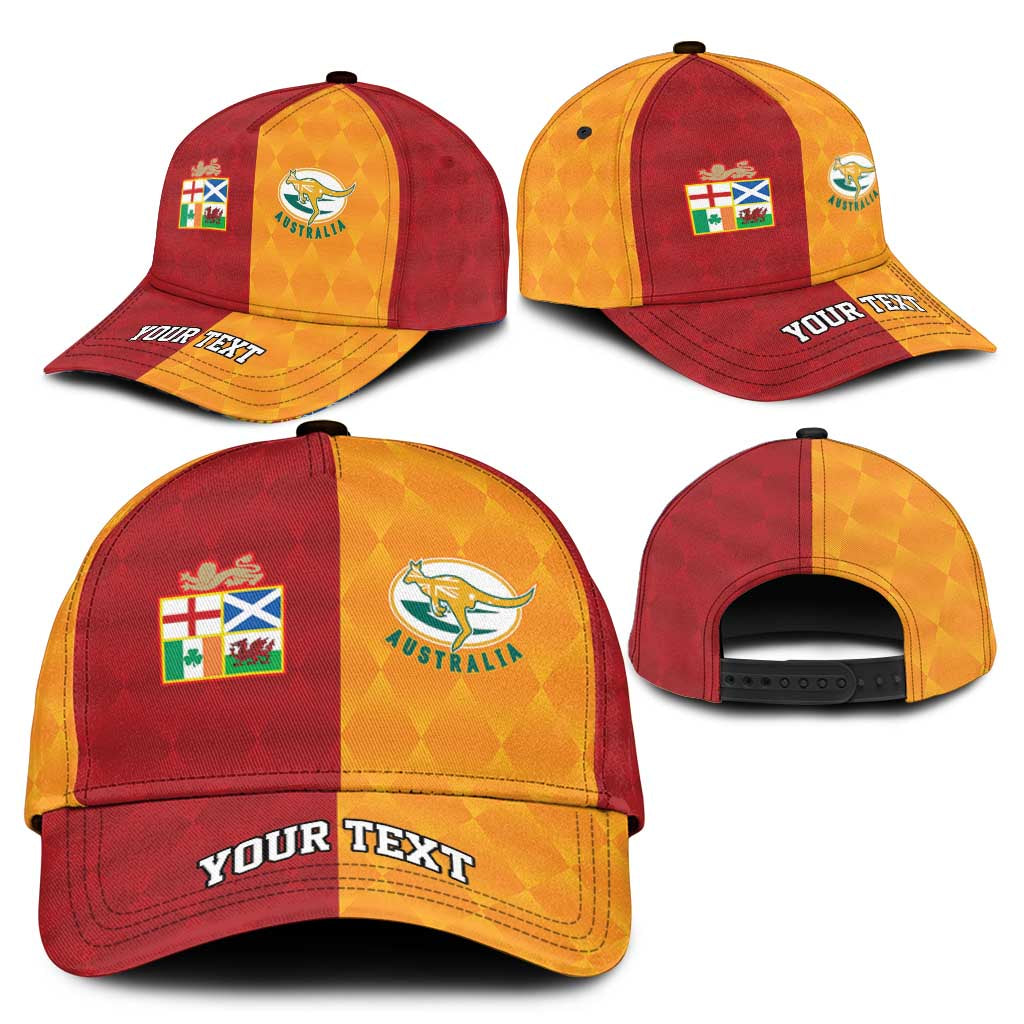 Personalised British Lions Australia Wallabies Classic Cap Sporty Style LT09