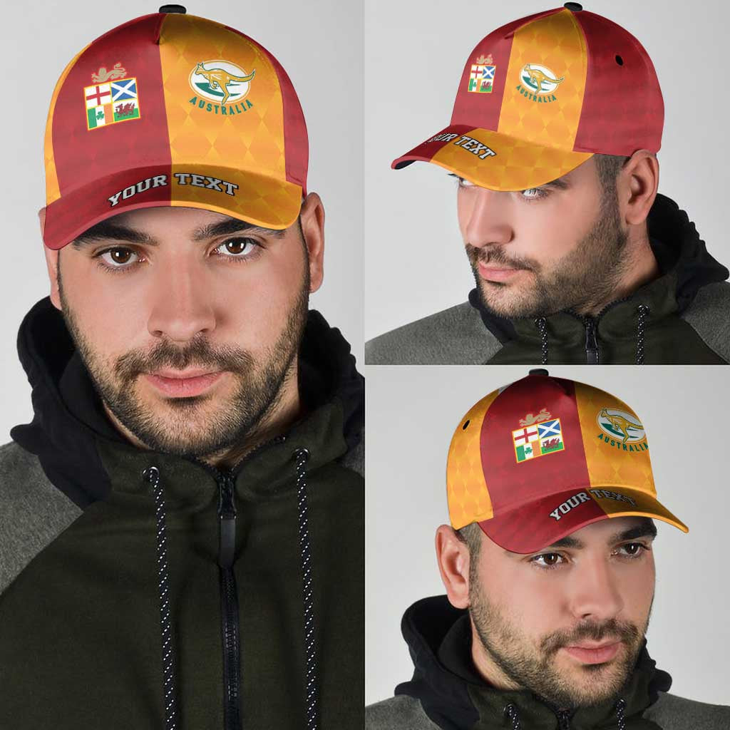 Personalised British Lions Australia Wallabies Classic Cap Sporty Style LT09