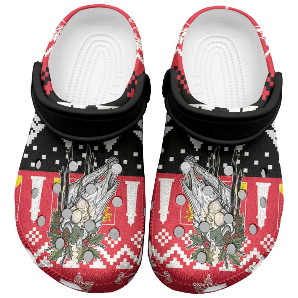 Anglesey Wales Christmas Clogs Shoes Mari Lwyd Celtic Knot Style LT19