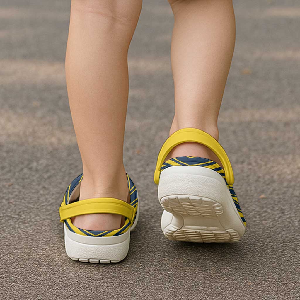 Brecknockshire Wales Clogs Shoes Welsh Celtic Bat And Swords Design LT19