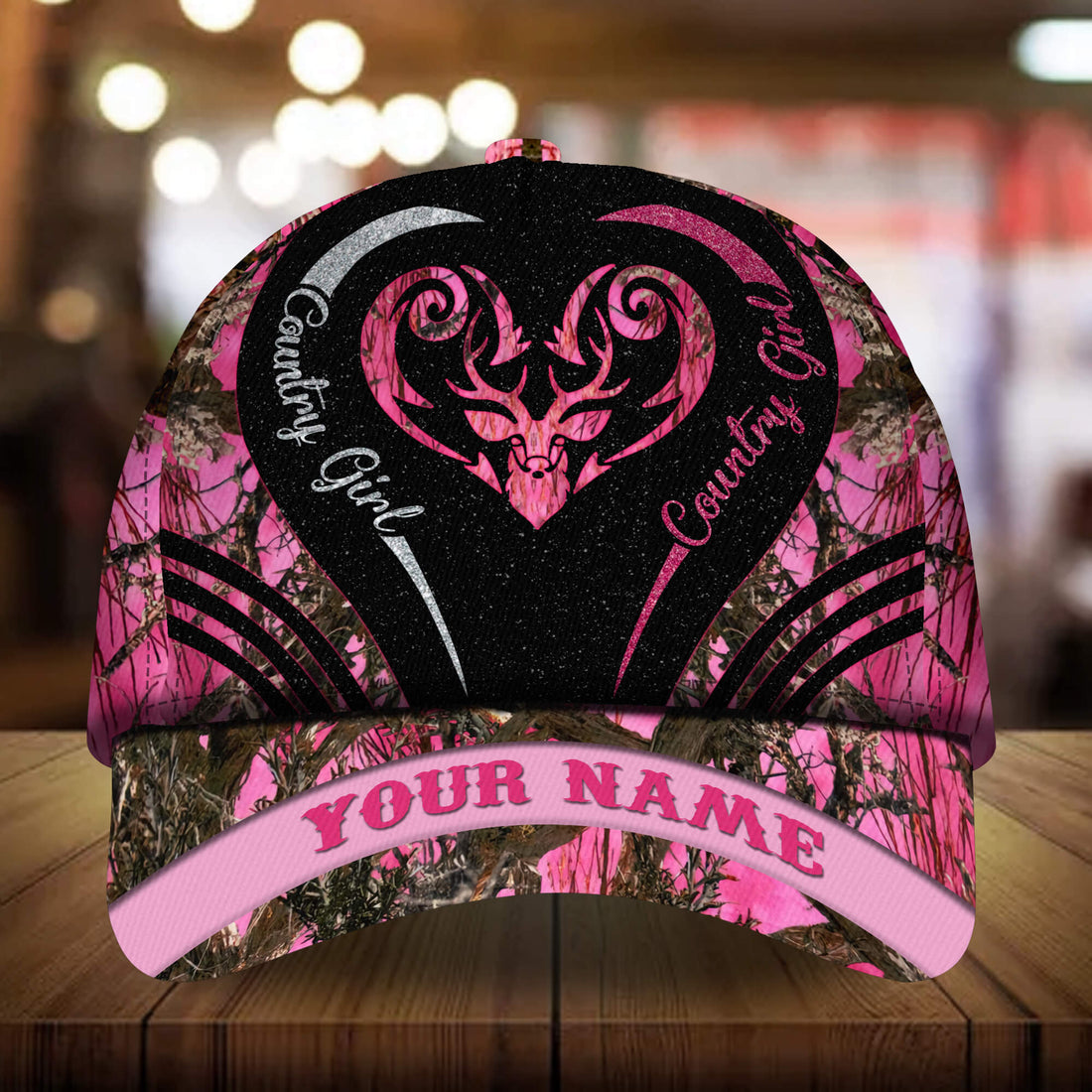 Premium Unique Deer Country Girl Hats 3D Multicolor Personalized