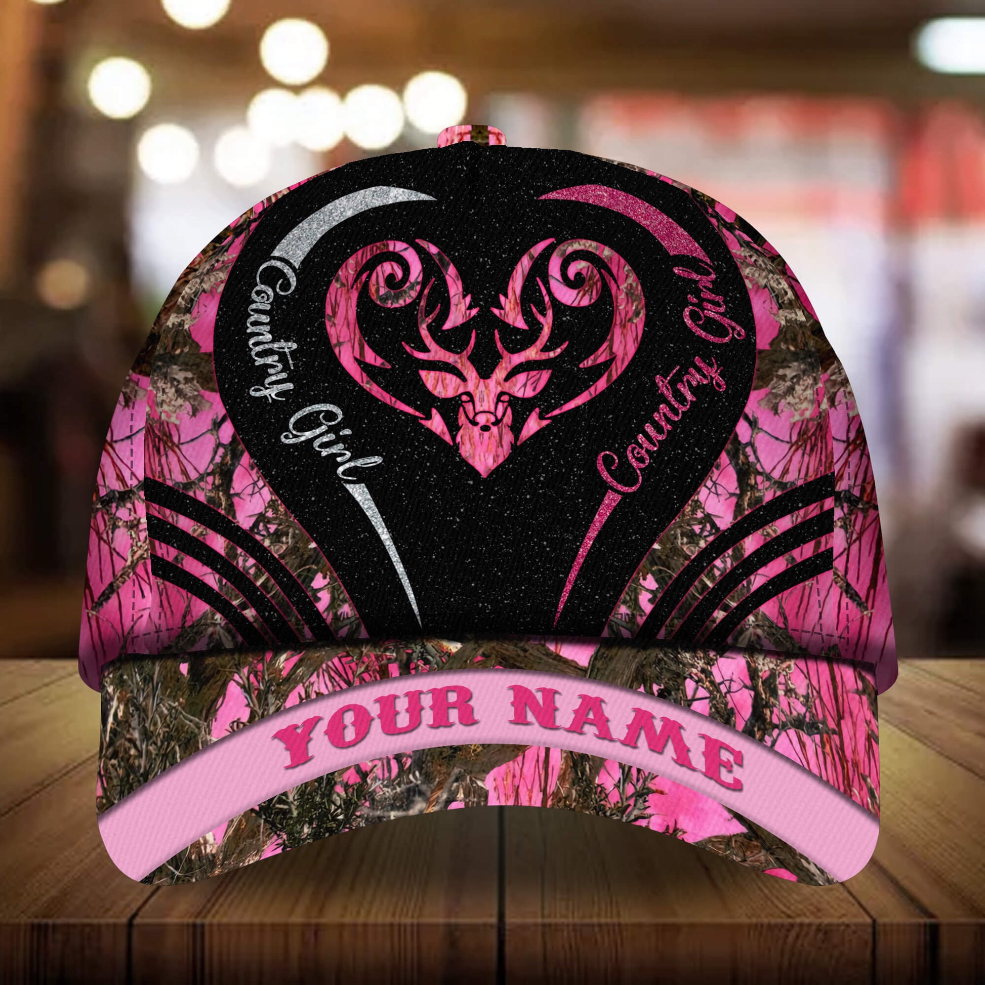 Premium Unique Deer Country Girl Hats 3D Multicolor Personalized