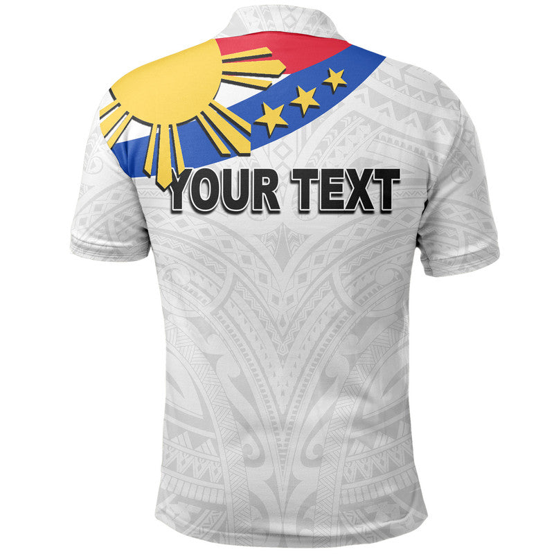Custom Pilipinas Polo Shirt Simple Style White LT6