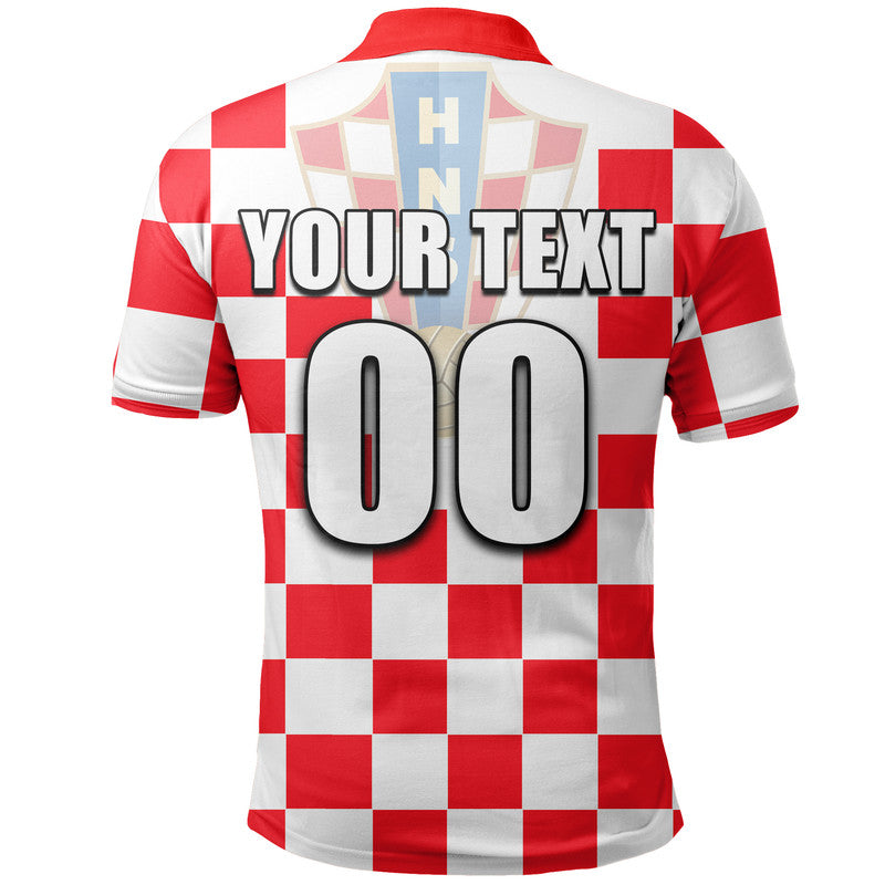 (Custom And Number) Croatia Soccer Champions In My Heart Polo Shirt LT6