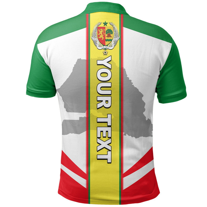Custom Senegal Polo Shirt Simple Vibe LT6