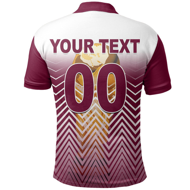 Custom Qatar Polo Shirt Football 2022 Sport Style LT6