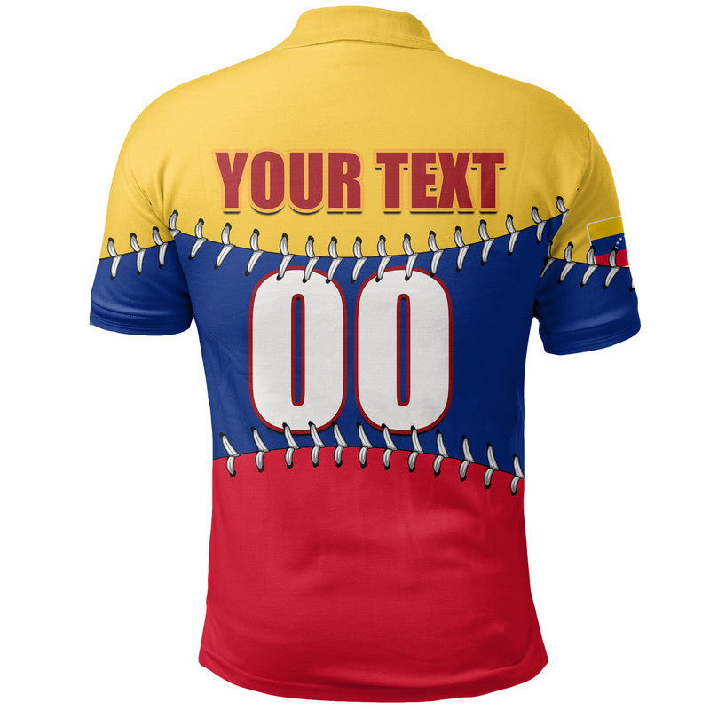 (Custom And Number) Baseball 2023 Venezuela Polo Shirt LT6