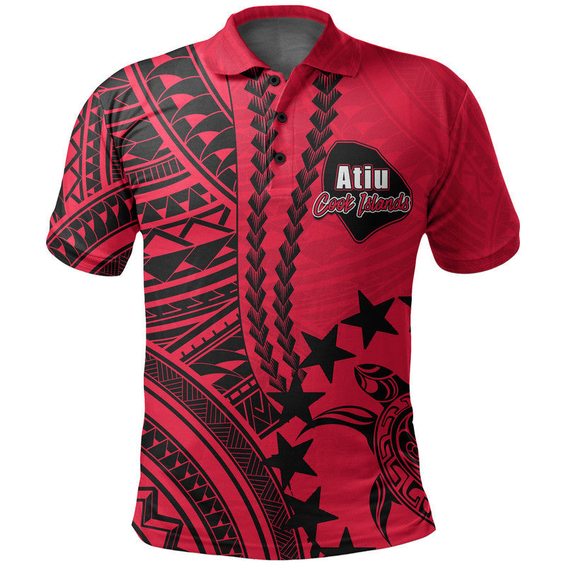 Cook Islands Atiu Polynesian Polo Shirt LT6