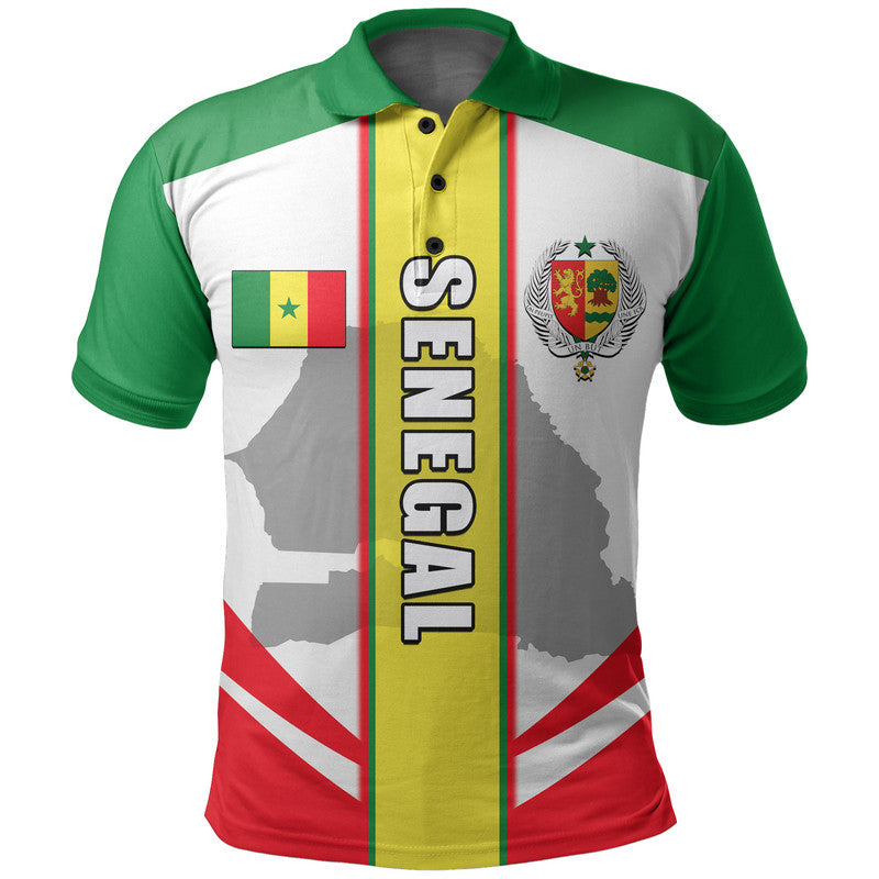 Custom Senegal Polo Shirt Simple Vibe LT6