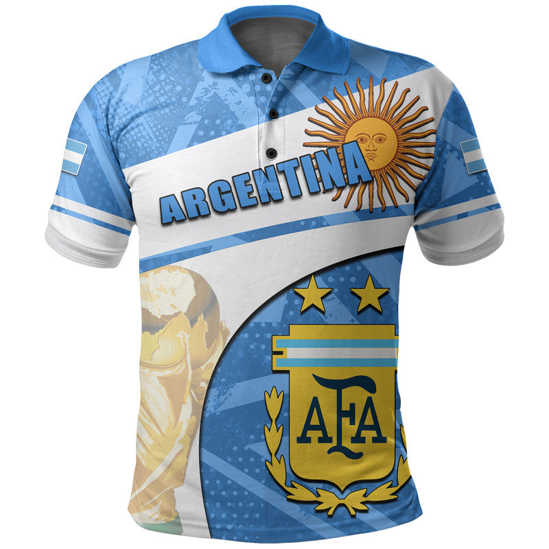 Custom Argentina Polo Shirt Football 2022 Basic Style LT6