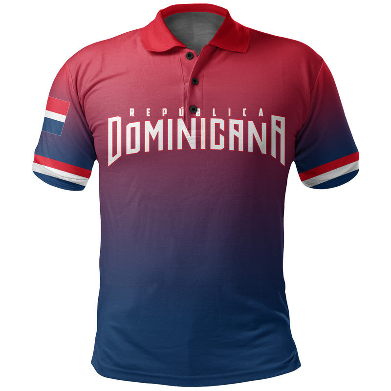 (Custom And Number) Baseball 2023 Dominicana Polo Shirt LT6