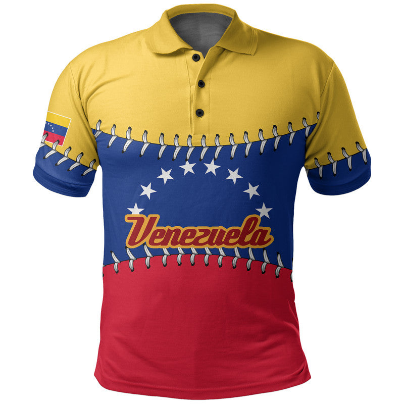 (Custom And Number) Baseball 2023 Venezuela Polo Shirt LT6