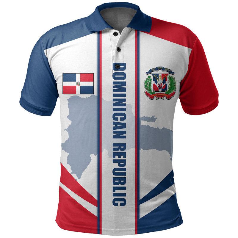 Custom Dominican Republic Polo Shirt Simple Vibe LT6