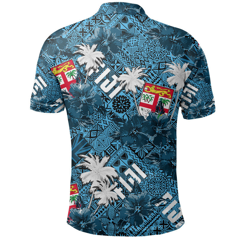 Hibiscus Fiji Polo Shirt Hawaii Style No.1 LT6