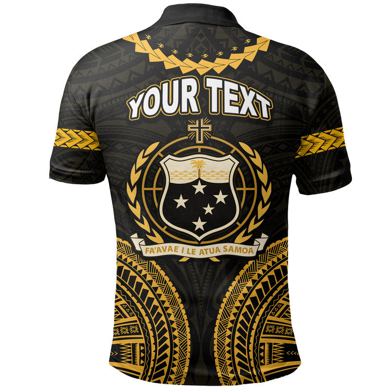 Custom Samoa Ula Nifo Tribal Polo Shirt Gold Style LT6