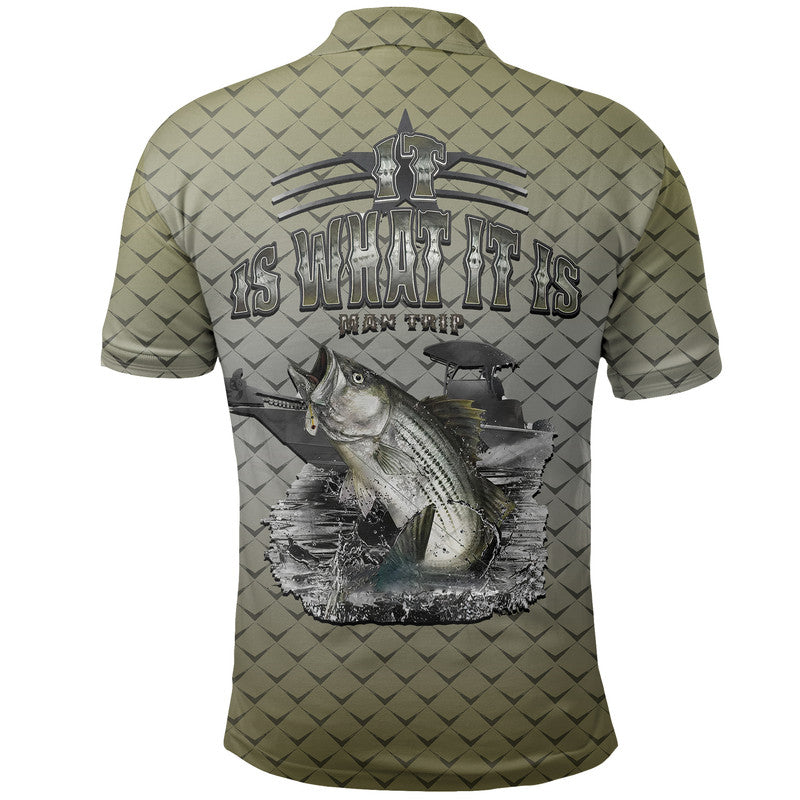 Custom Fishing Man Trip Polo Shirt LT6