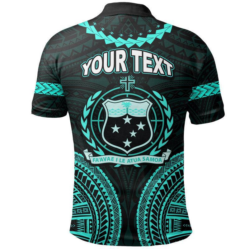 Custom Samoa Ula Nifo Tribal Polo Shirt Green Style LT6
