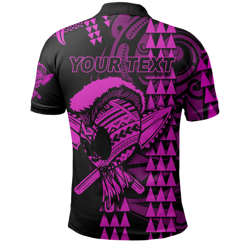 Custom Hawaii Polynesian Warrior Kakau Polo Shirt Purple LT6