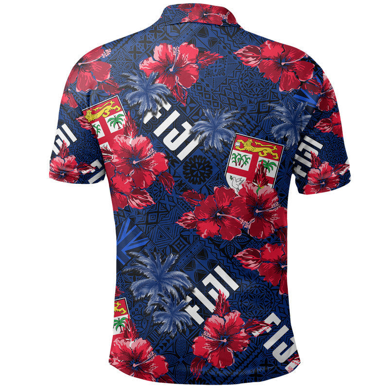 Hibiscus Fiji Polo Shirt Hawaii Style No.2 LT6