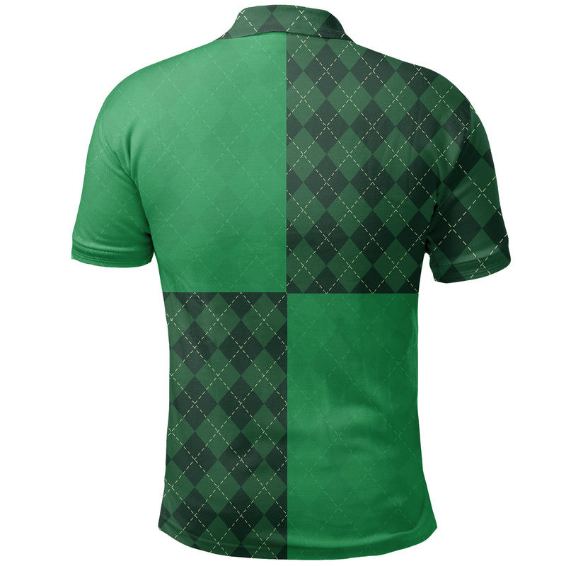 St Patricks Day Gnome Drinking Beer Polo Shirt LT6